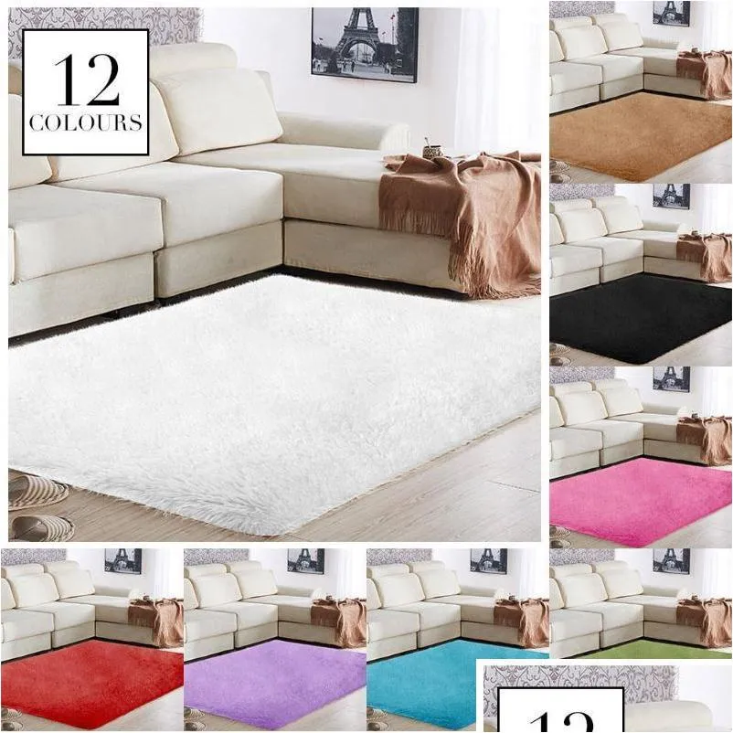 carpets area rug carpet floor fluffy rugs polyester fiber 160x120cm bright shaggy warm antiskid home decoration living room sofa mat1