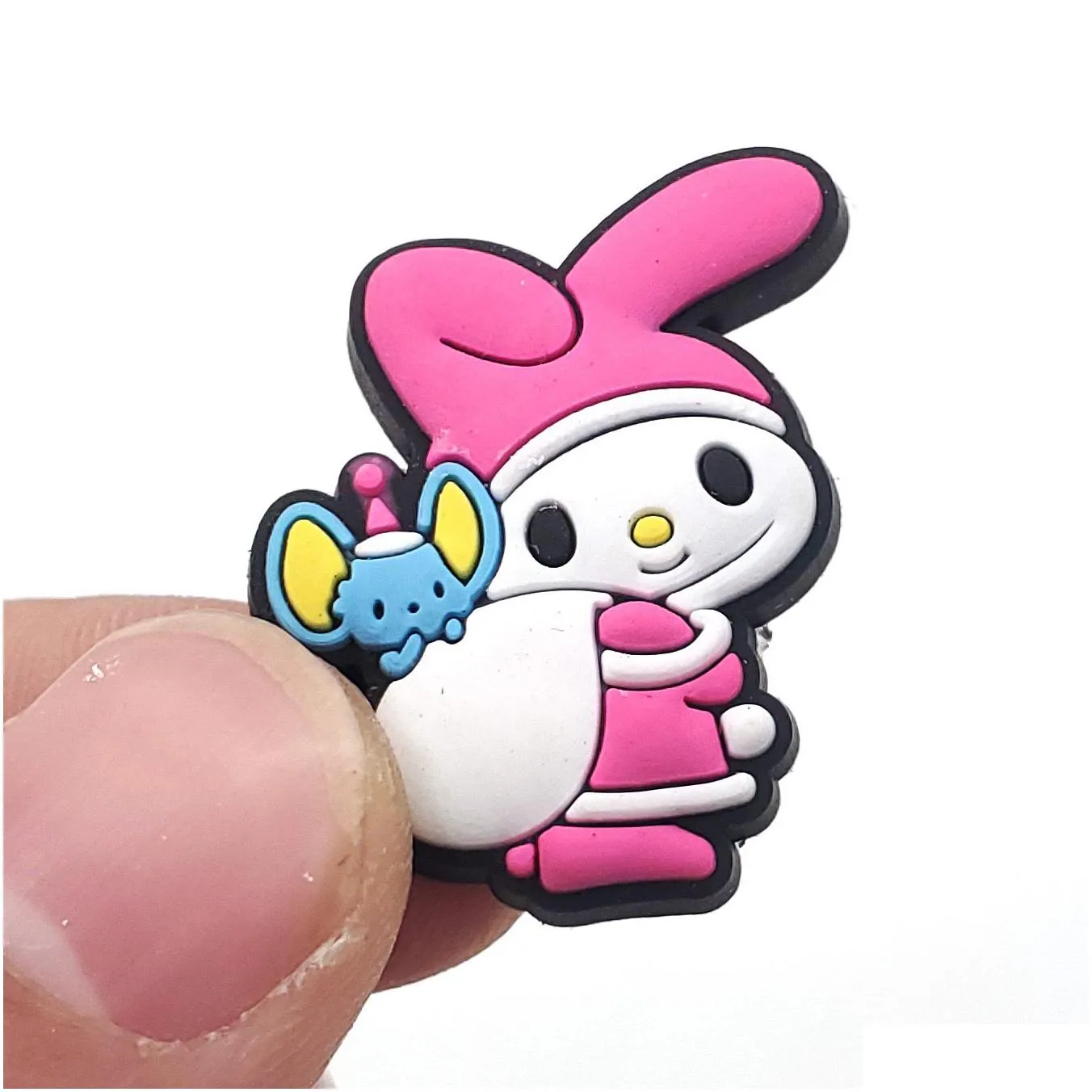 anime charms wholesale kuromi charms melody cartoon croc charms shoe accessories pvc decoration buckle soft rubber clog fast ship
