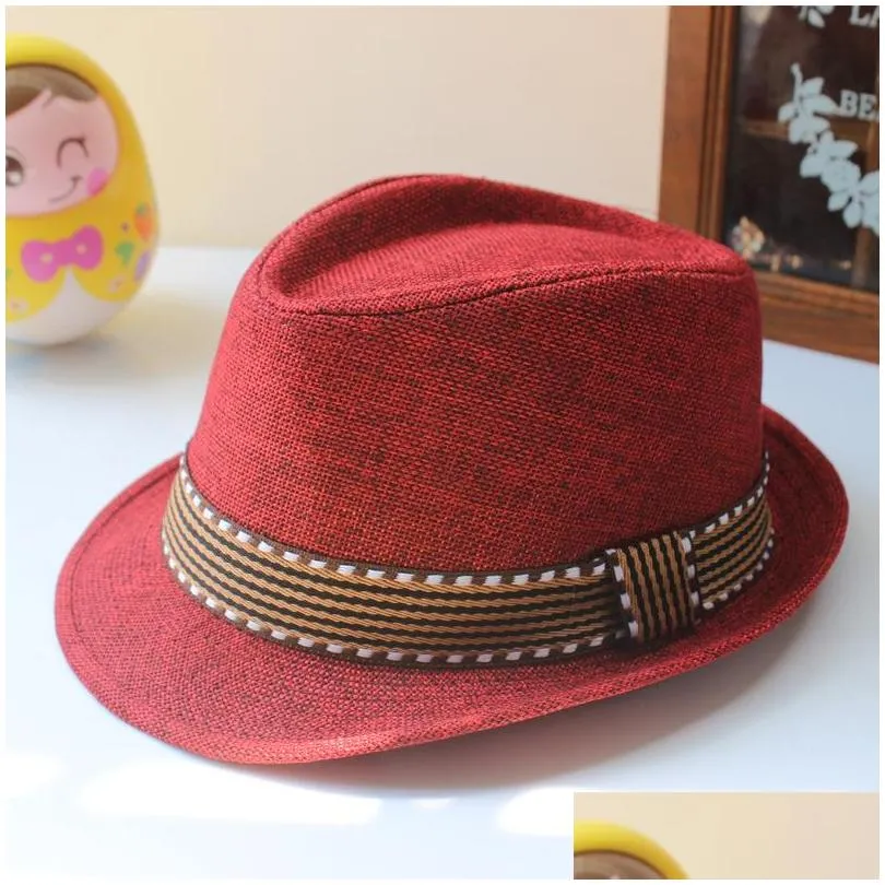 kids jazz caps 21 design fedora trilby hat fashion unisex casual hats baby boy girls childrens caps kids accessories hats 218 u2