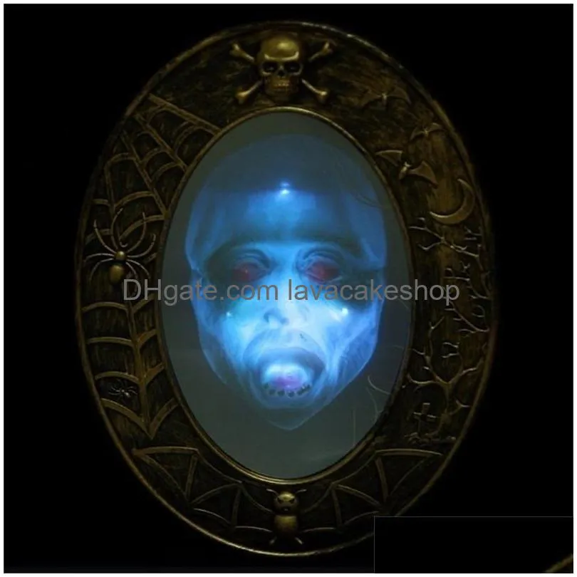 new terror decorative props party supply masquerade bar horror luminous sound mirror halloween decoration y201006