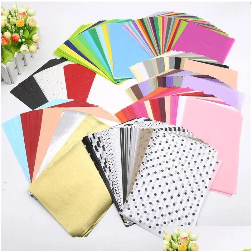 gift wrap a5 multicolor print tissue paper retro wrapping craft papers flower bags diy packing material