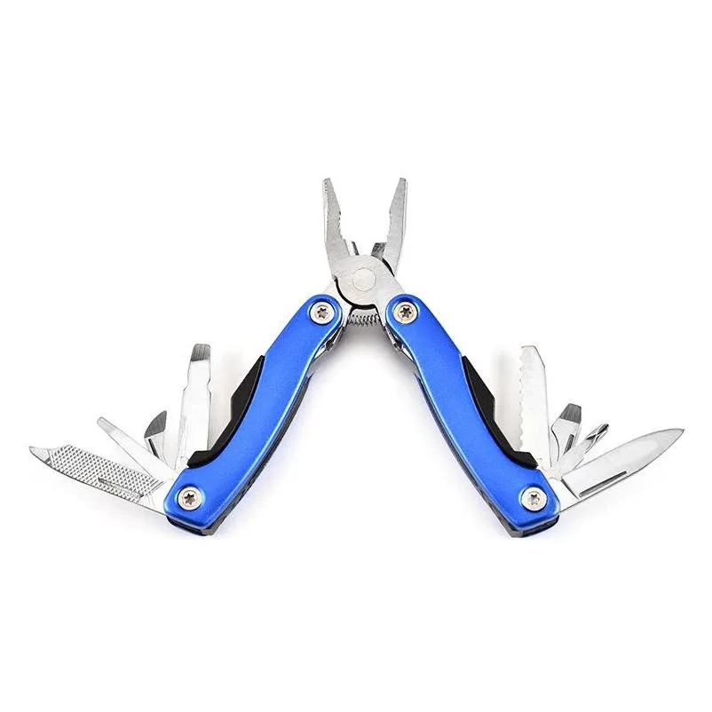 survival multi function pliers mini folding tongs including screwdriver filer knife can opener outdoor equipment hand tool pliers