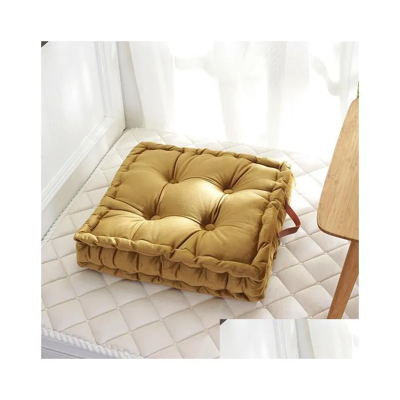 cushion/decorative pillow square pouf tatami cushion floor cushions seat pad throw japanese 42x42cm