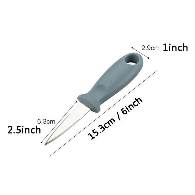 wholesale kitchen accessories stainless steel oyster knife plastic handle oyster shucking shell knife kitchen seafood food tool dbc