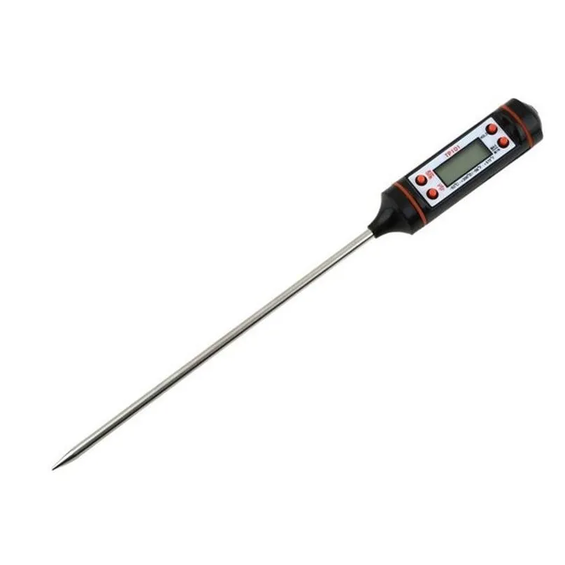digital food cooking thermometer probe meat household hold function kitchen lcd gauge pen bbq grill steak milk water thermometer