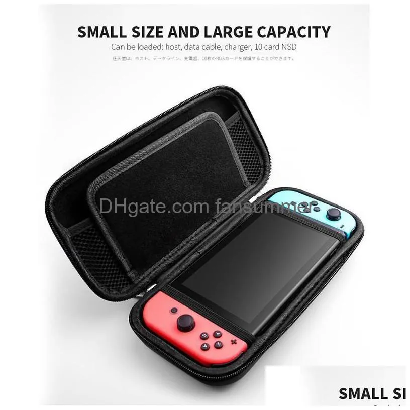 top seller portable eva storage bag cover cases for nintendo switch carrying case ns nx console protective hard shell controller