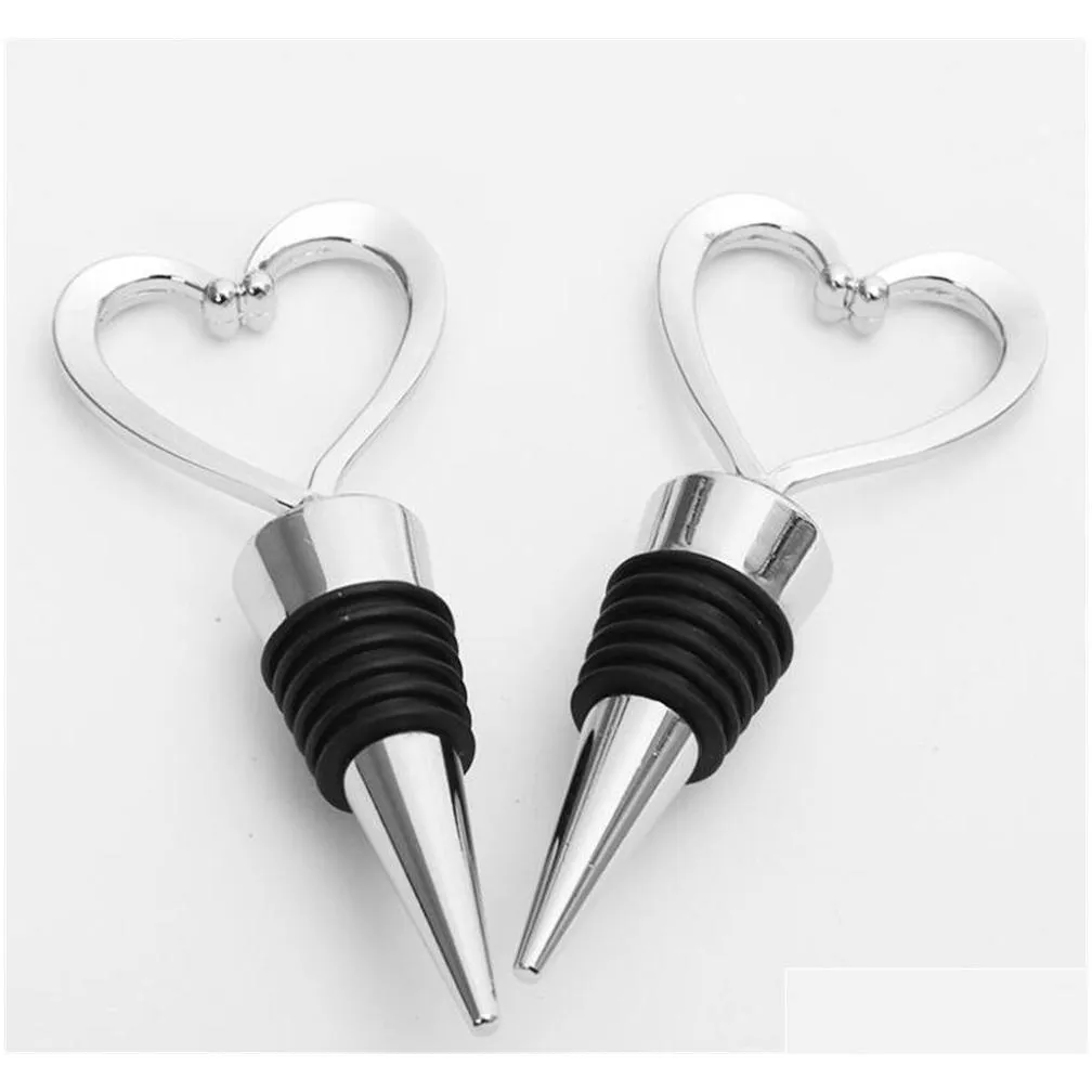 bar tools heart shaped champagne wine bottle stopper valentines wedding gifts set wine stopper bar accessories xb1