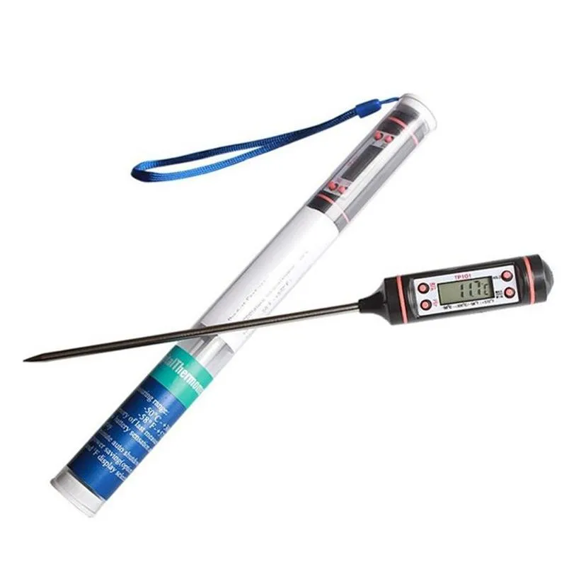 digital food cooking thermometer probe meat household hold function kitchen lcd gauge pen bbq grill steak milk water thermometer