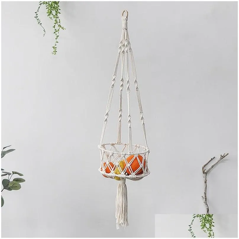 cat beds furniture large macrame handwoven hammock basket fruit hanging household pet dog swing net bag gift