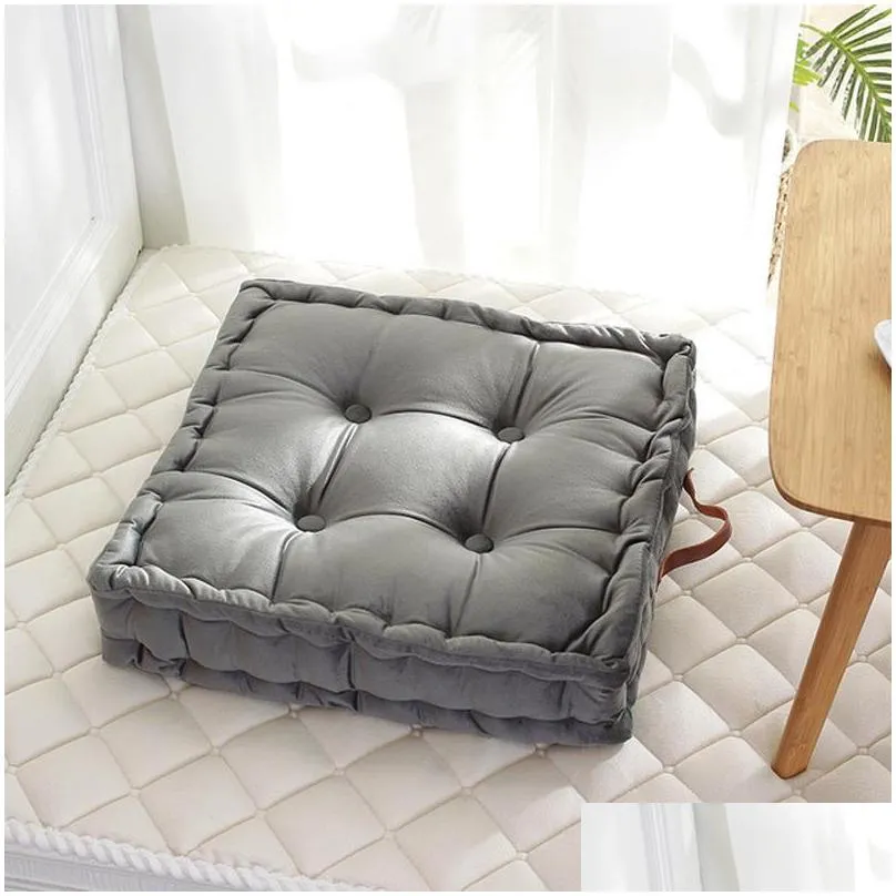 cushion/decorative pillow square pouf tatami cushion floor cushions seat pad throw japanese 42x42cm