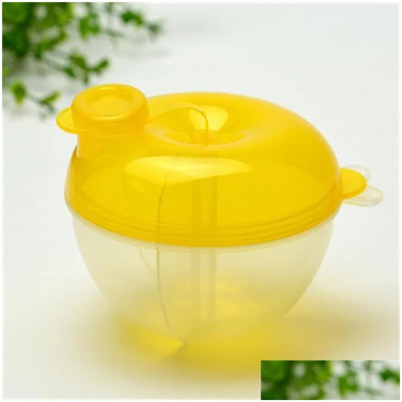 baby milk powder formula dispenser feeding food container infant storage feeding box kids rotating three grids containers 20220302 h1