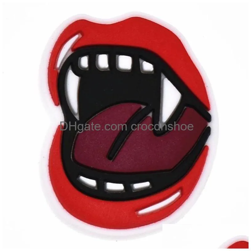 wholesale vampire diaries croc shoe charms for pvc soft rubber shoes charms accessories xmas gift sandals