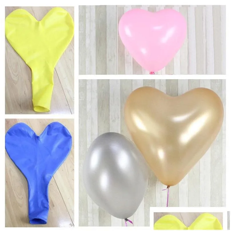 thicken large 36 inch heart shaped latex balloon wedding birthday party decoration love latex balloons mothers day decor balloon dh1266