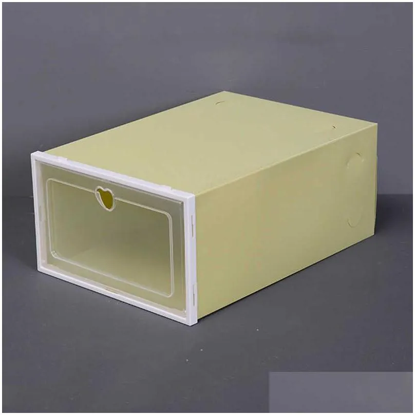 thickened transparent shoe box household plastic storage artifact simple multilayer cabinet rack assembly japanese style dustproof