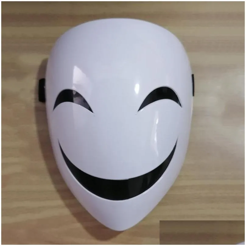 other event party supplies anime black kagetane hiruko cosplay mask unisex burakku buretto smile full face headgear masks halloween