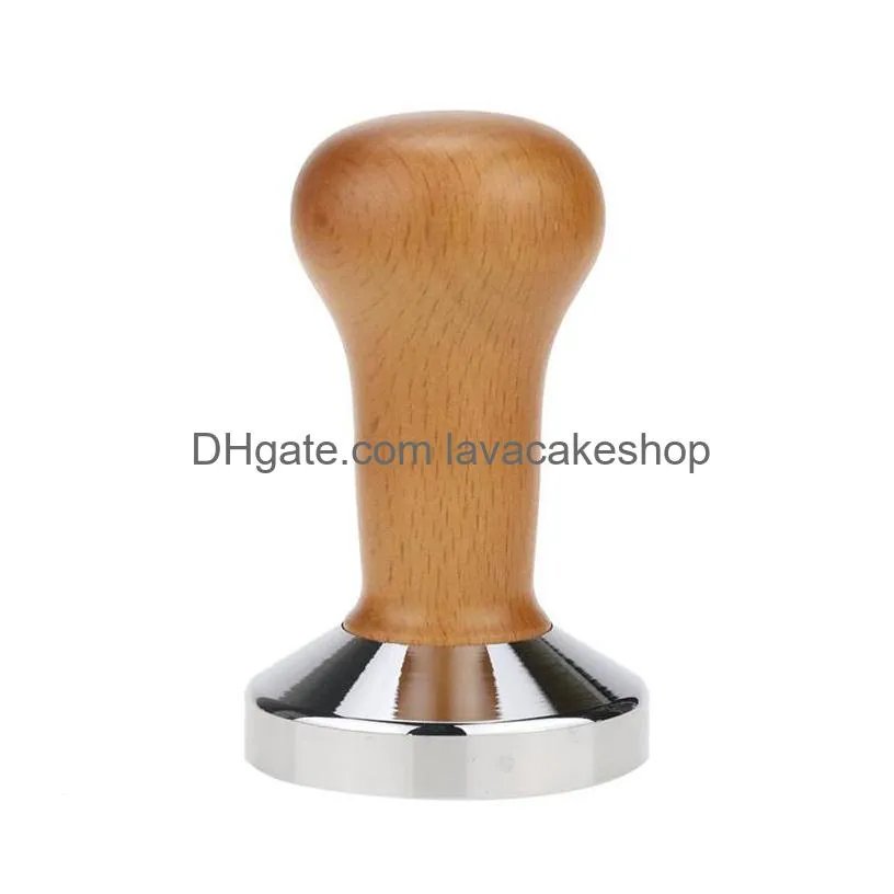 49mm/51mm/53mm/54mm/58mm/58.35mm coffee barista espresso flat tamper base press mat dosing ring coffee basket portafilter holder