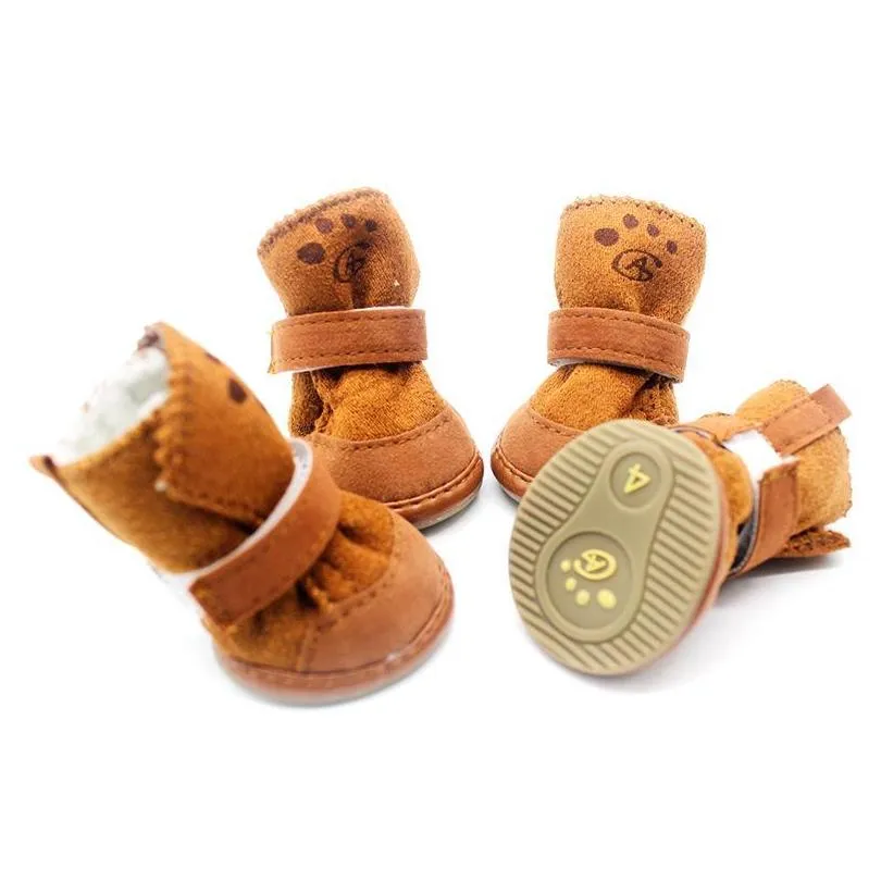 dog apparel brand winter puppy shoes outdoor for dogs dachshund warm boots optional cotton cats booties