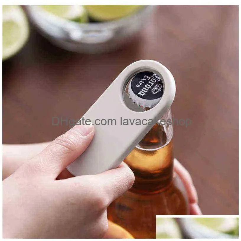 bar tools 1pc mini durable magnetic beer bottle opener refrigerator bar tools magnet stainless steel cap openered kitchen tool vtm