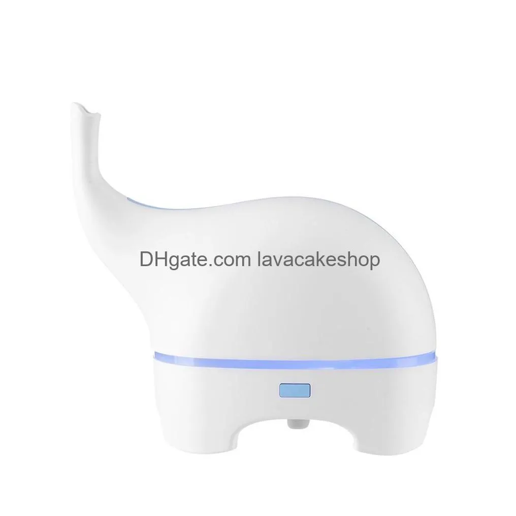 usb aroma diffuser funny elephant dc 5v ultrasonic essential oil diffuser color led humidificador portable air humidifier fogger