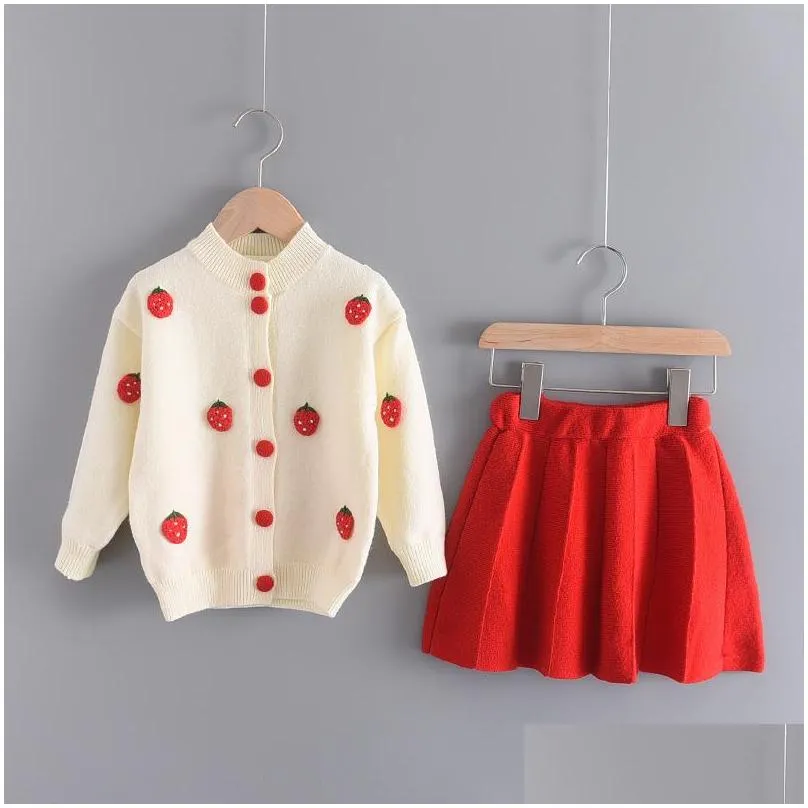 bear leader girls winter clothes set long sleeve sweater shirt skirt 2 pcs clothing suit bow baby outfits for kids girls clothes 926