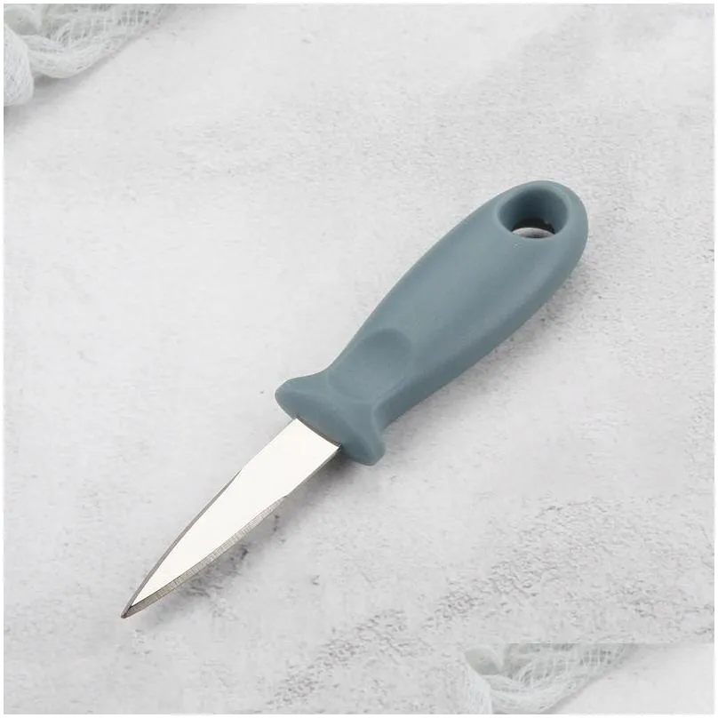wholesale kitchen accessories stainless steel oyster knife plastic handle oyster shucking shell knife kitchen seafood food tool dbc