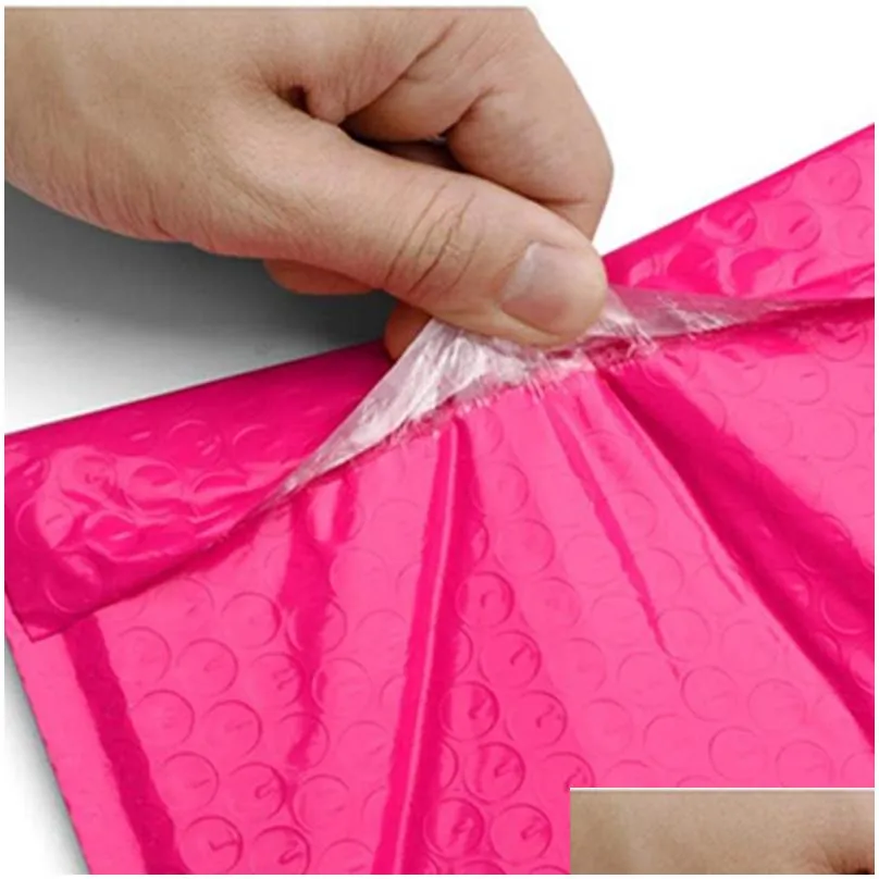  100pc bubble mailers padded envelopes lined poly mailer self seal pink envelope waterproof bubble express mailing bag 549