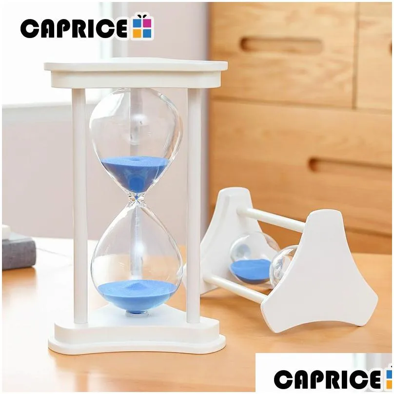 other clocks accessories hourglass 60 minutes wood sand glass watch count down timer timing home desk decoration wedding favors for