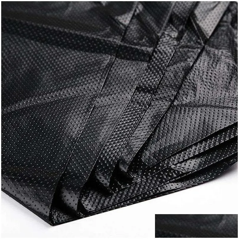 thickened trash bags supermarket shopping bags portable household black trash bag disposable vestshape plastic garbage bags vtky2067