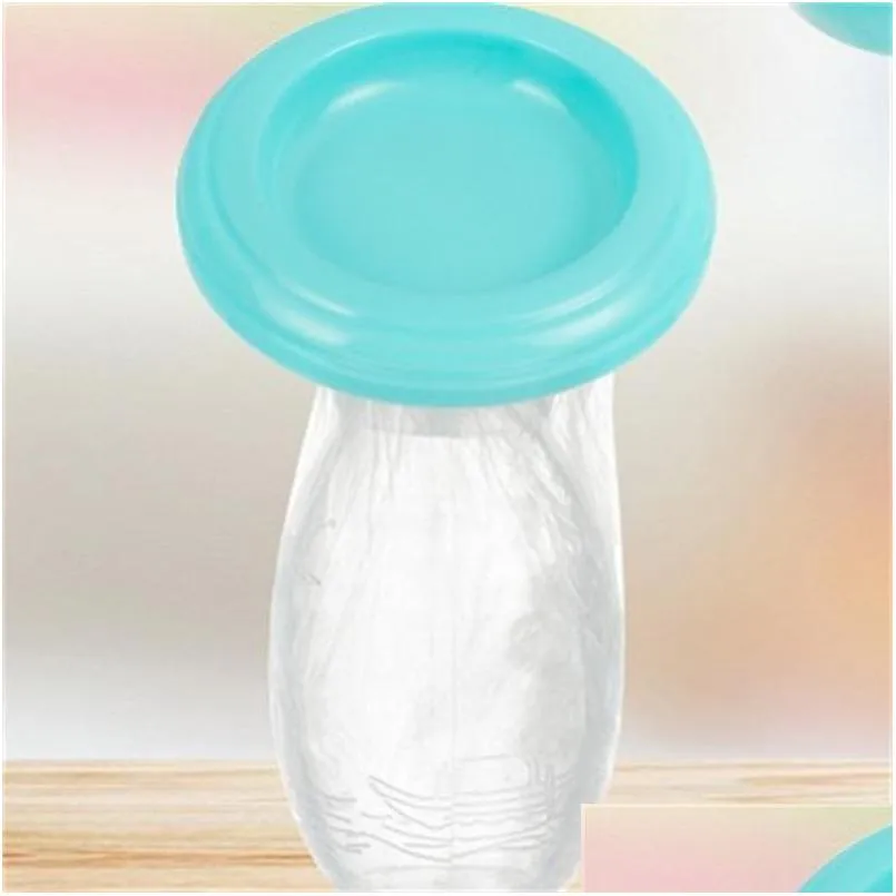 silicone breast pump manual anti convenient overflow milk collector lactation feeding safety baby divertor blue color 6 4xy k2