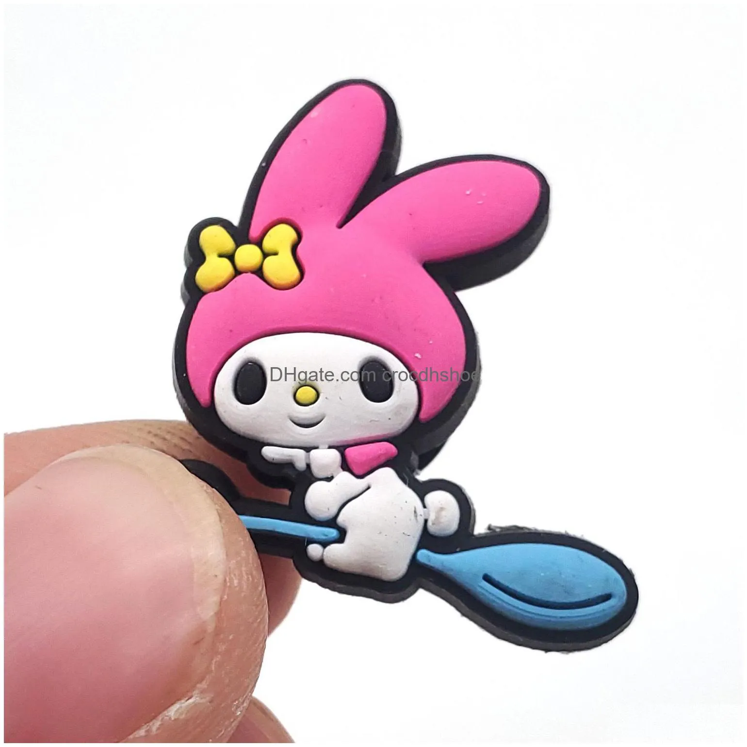 Wholesale Kuromi Charms Childhood Memories, Funny Gift, Cartoon PVC  Decoration Buckle For Jibbitz Shoe Charms From Baby_topwholesaler1, $0.13