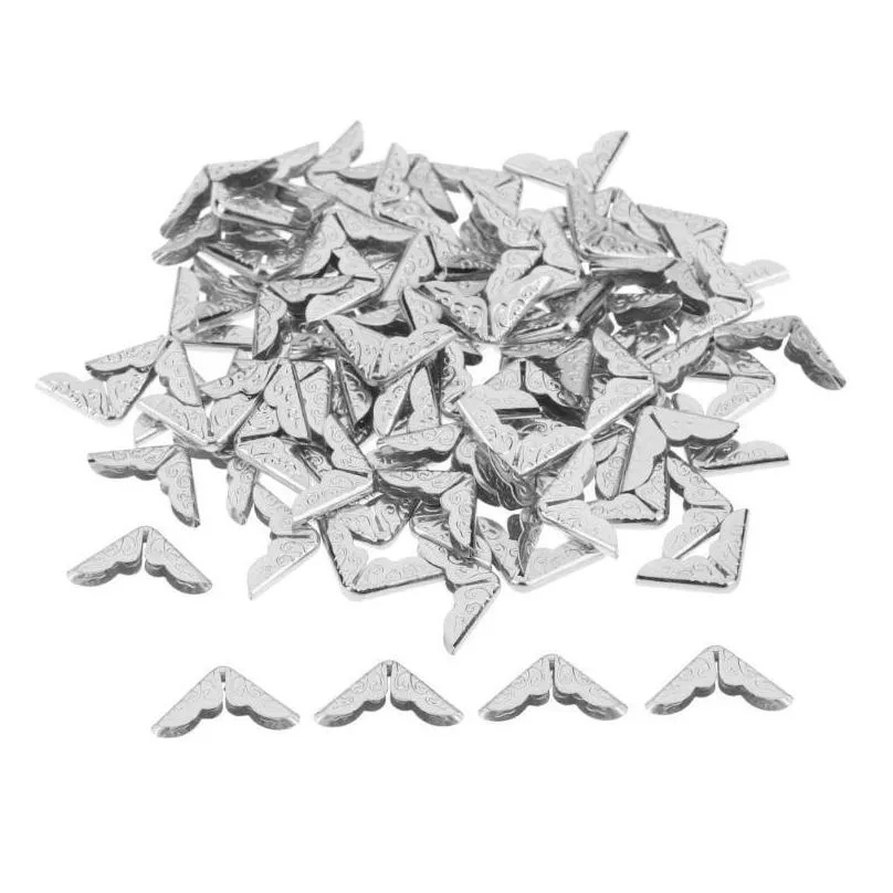 craft tools 100pcs tone scrapbooking corner protectors card file menu metal book