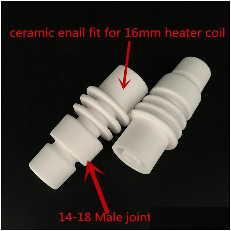 smoking pipes wholesale domeless ceramic nail enail fit for 16mm 20mm heater coil dab use female joint