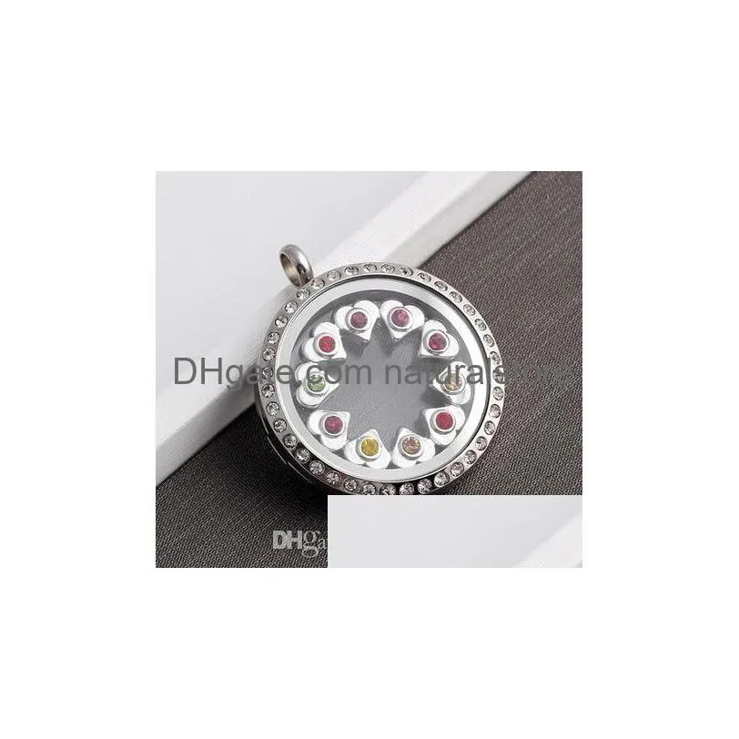 20pcs/lot colorful rhinestones 2colors moon heart diy alloy floating locket charms window plates fit for 30mm magnetic glass living
