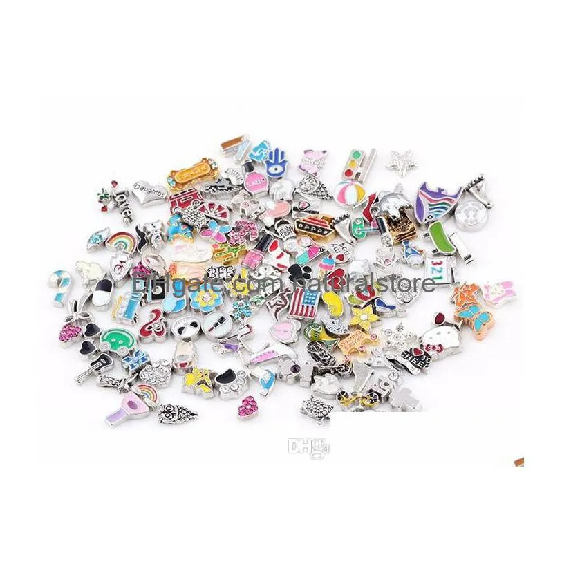 20pcs/lot autism awareness floating locket charms fit for living glass magnetic memory locket fashion jewelry