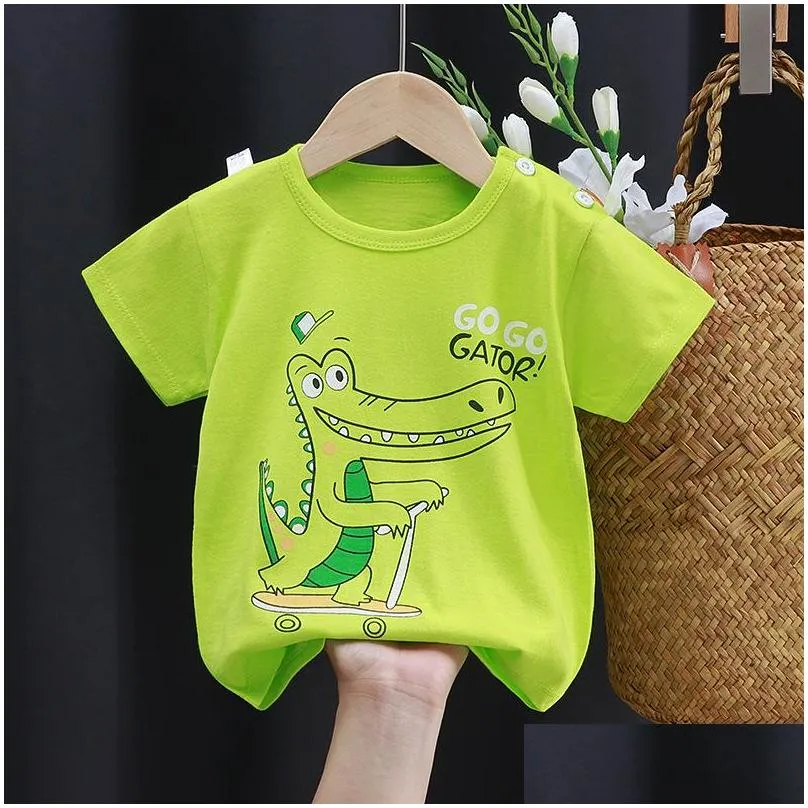 kids girl tshirts summer baby cotton tops toddler tees clothes children clothing cartoon tshirts short sleeve casual wear 1138 y2