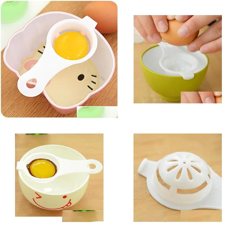 kitchen accessories long handle plastic leaking egg white tool egg yolk separator white yolk filtration isolation eggs dividers dh0059