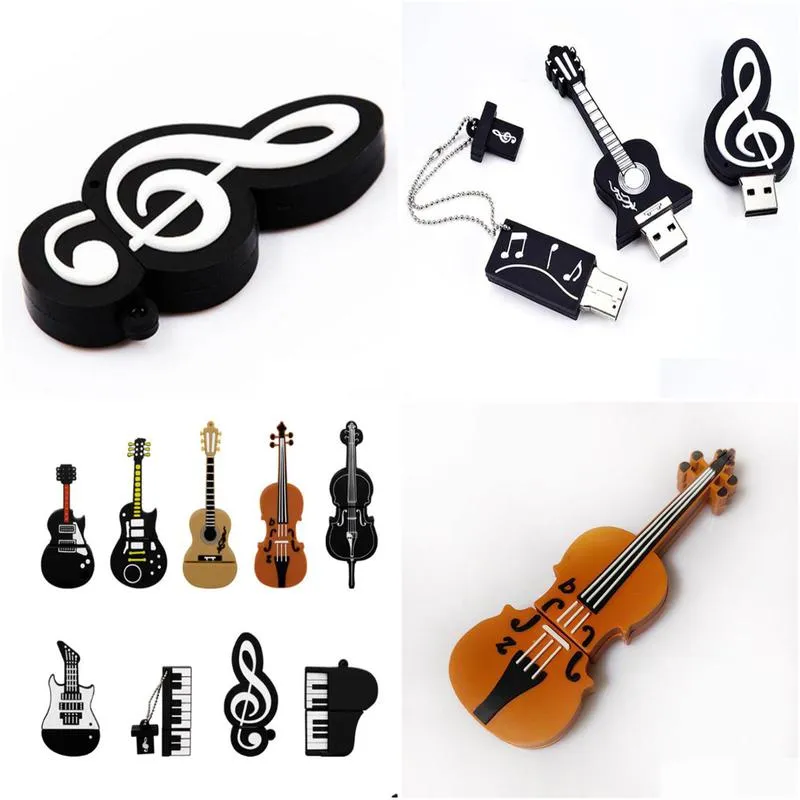 usb flash drive violin/guitar pen drive musical instruments memory stick 4gb 8gb 16gb pendrive flash memory card