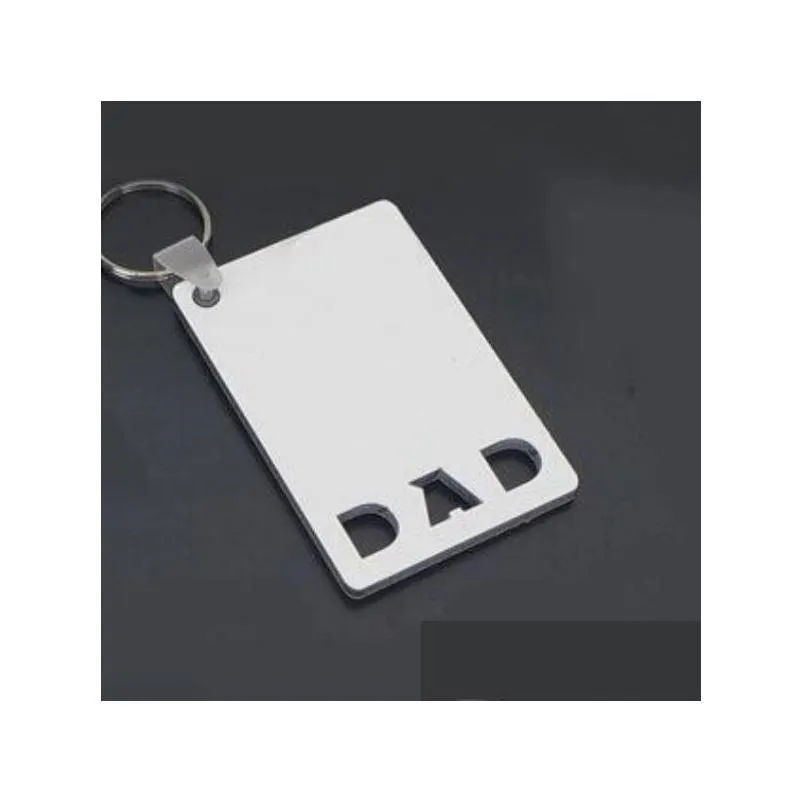 party favor dhs sublimation keychain party favor love grad dad mom senior key chain creative diy gift blank mdf keyrings