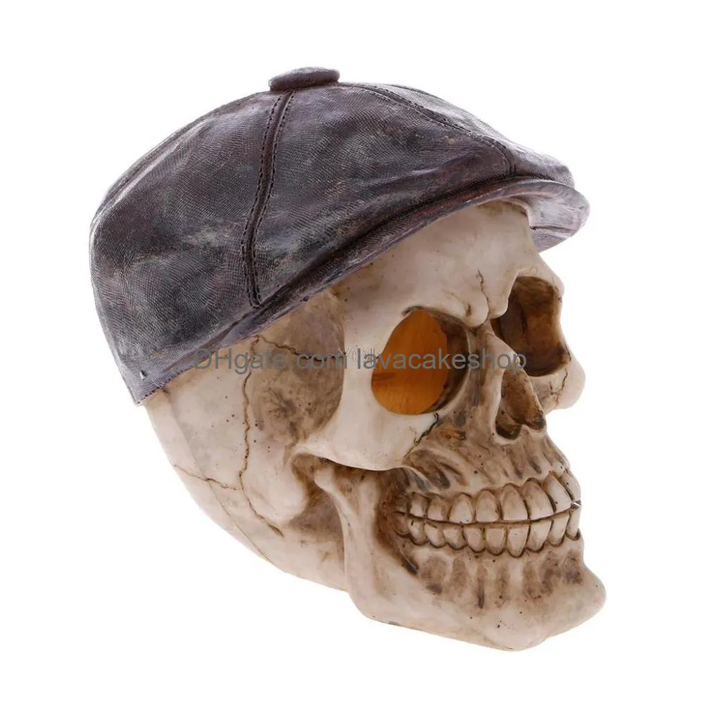 resin simulation skull shape terrarium reptile hide cave for aquarium fish tank decoration ornaments y200922