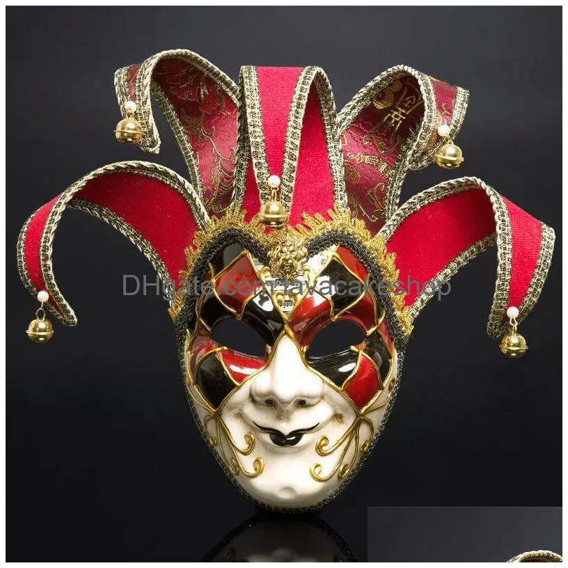 festive halloween christmas decor fancy dress party venice italy full face retro mask mexican party porcelain cosplay mask y200103