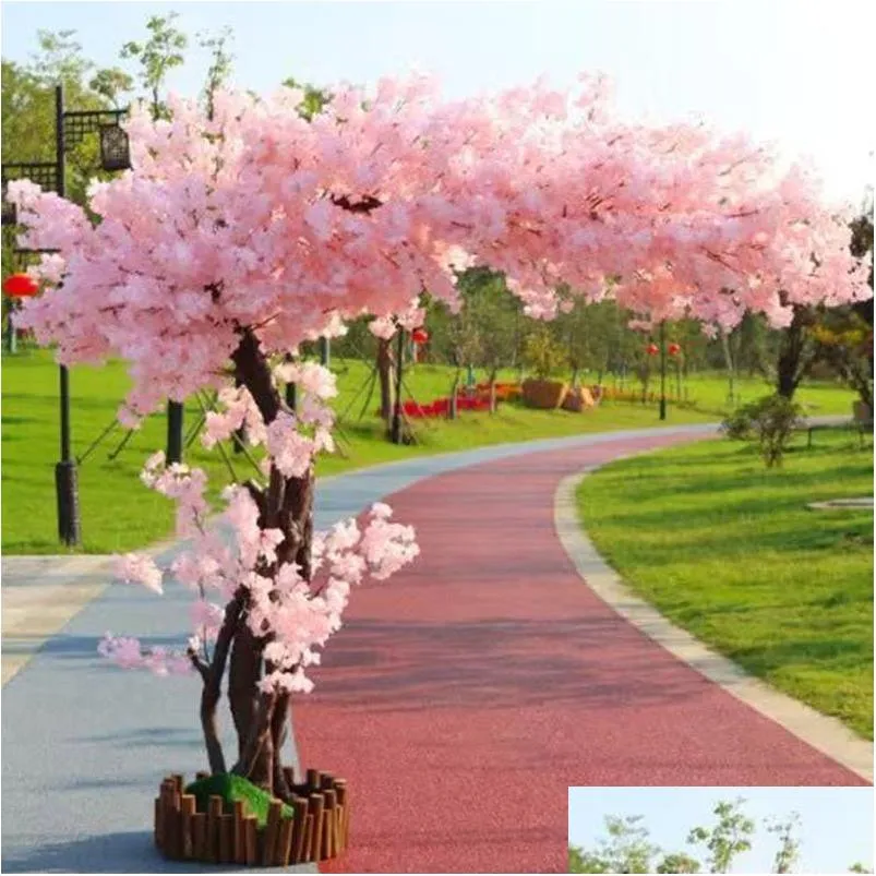 decorative flowers wreaths artificial cherry tree landing simulation flower ornaments