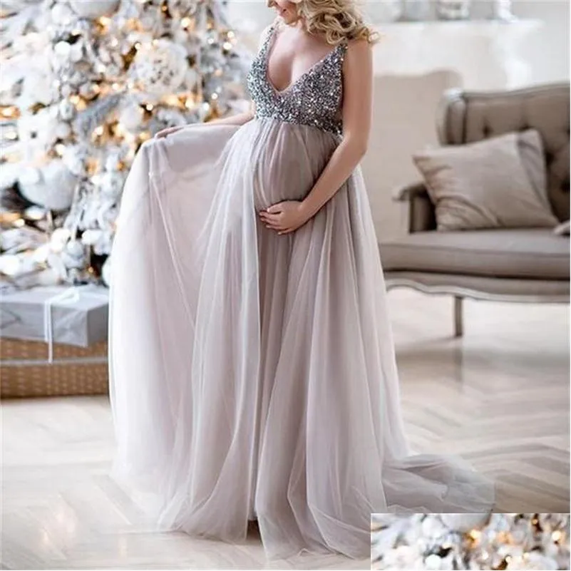 maternity dresses for p o shoot vneck sequins design maternity p ography props pregnancy dresses baby shower gift 279 z2