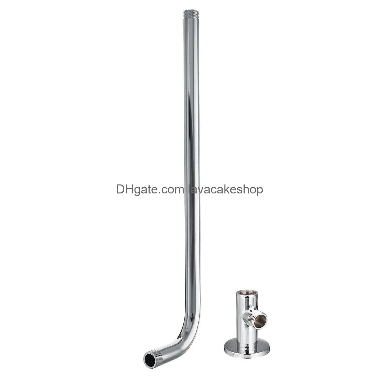 g1/2 shower arm wall ceiling mounted bath fixed pipe stainless steel sprayer hose for rain shower head bathroom accessories y200109