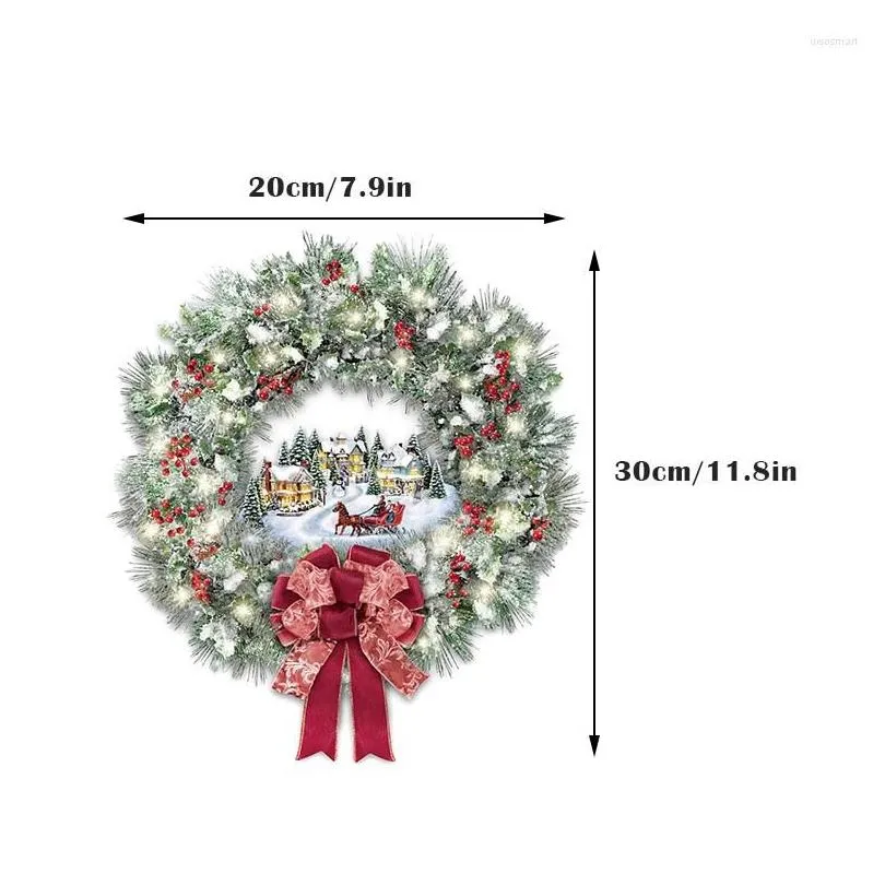 christmas decorations garland cartoon static stickers moisture proof window glass door holiday home decoration js22