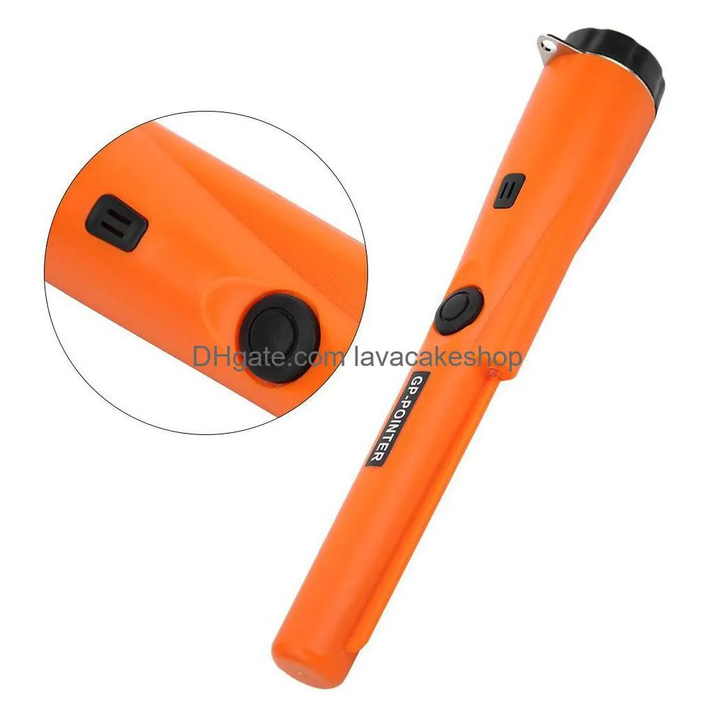 handheld metal detector pinpointer gold search underwater use waterproof faux leather case