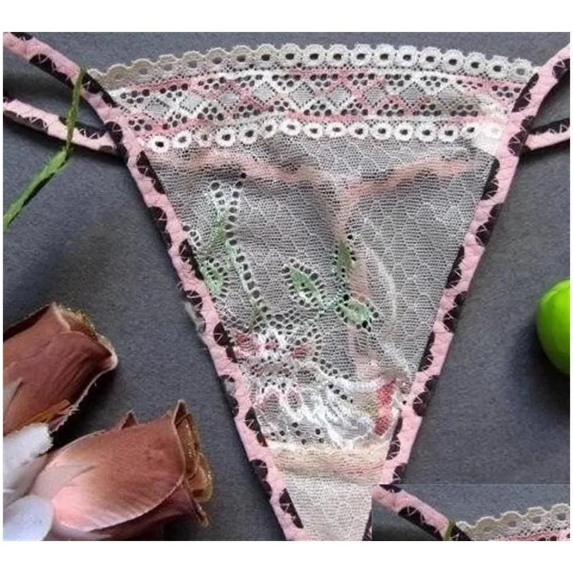 lace transparent women underwear underpants lady charm sexy t back europe and america 1 2bm j2