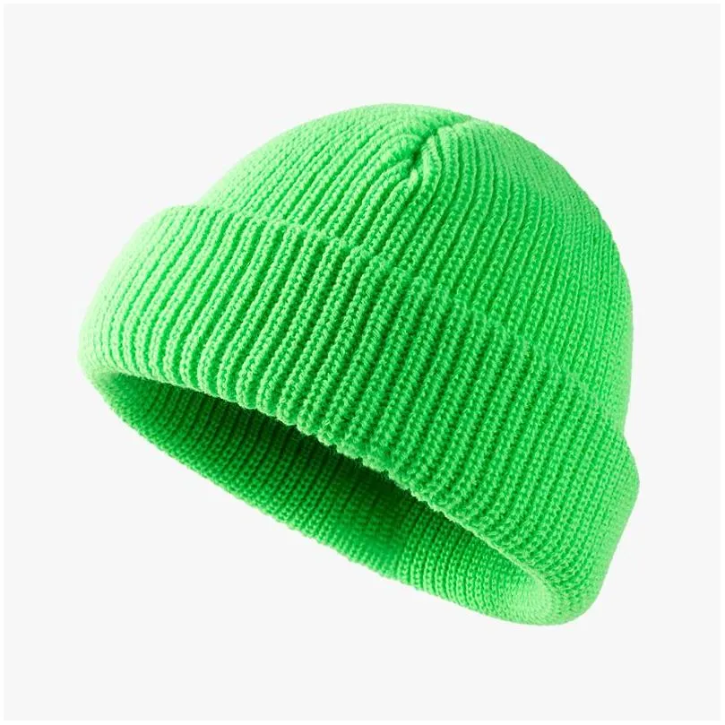 autumn winter knit cap outdoor warmth without eaves cold caps men fashion student beanies hat 394 j2