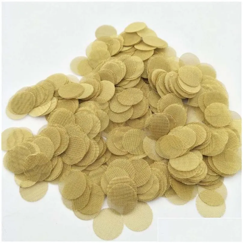 smoking pipes 100 pcs pipe filter mesh 19mm brass screens round gauzes filters for bowls
