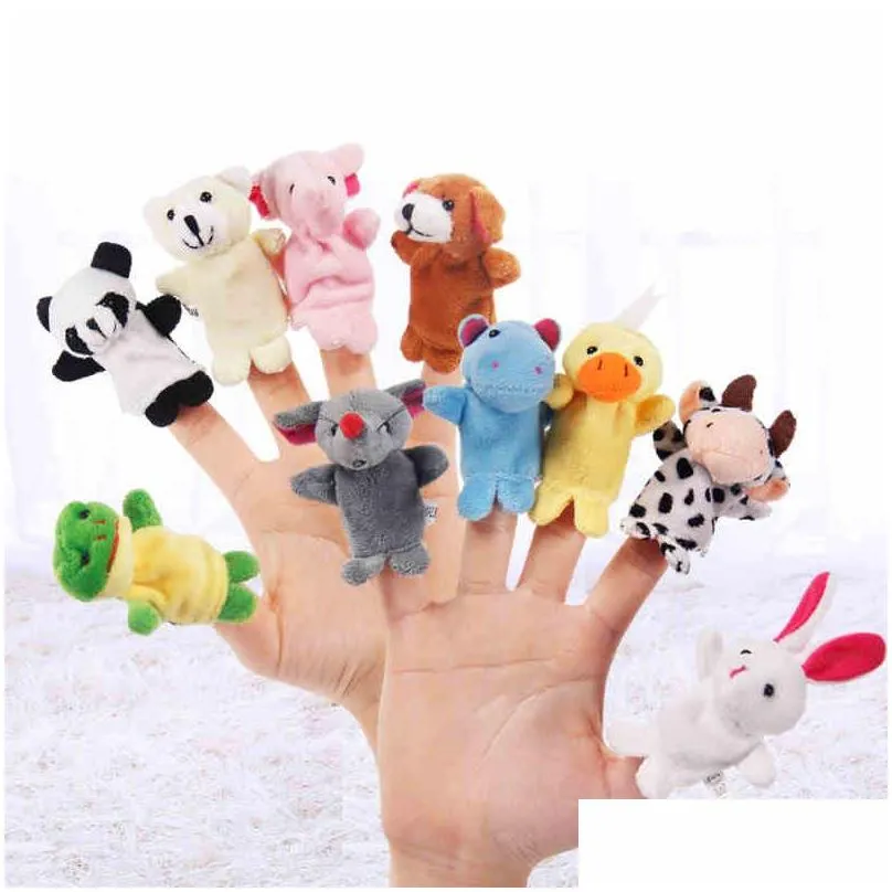 even mini animal finger baby plush toy finger puppets talking props animal group stuffed plus stuffed animals toys gifts frozen 1055