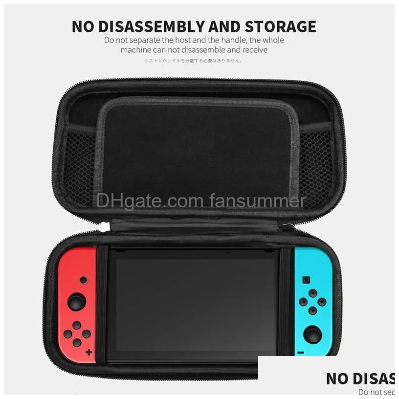 top seller portable eva storage bag cover cases for nintendo switch carrying case ns nx console protective hard shell controller